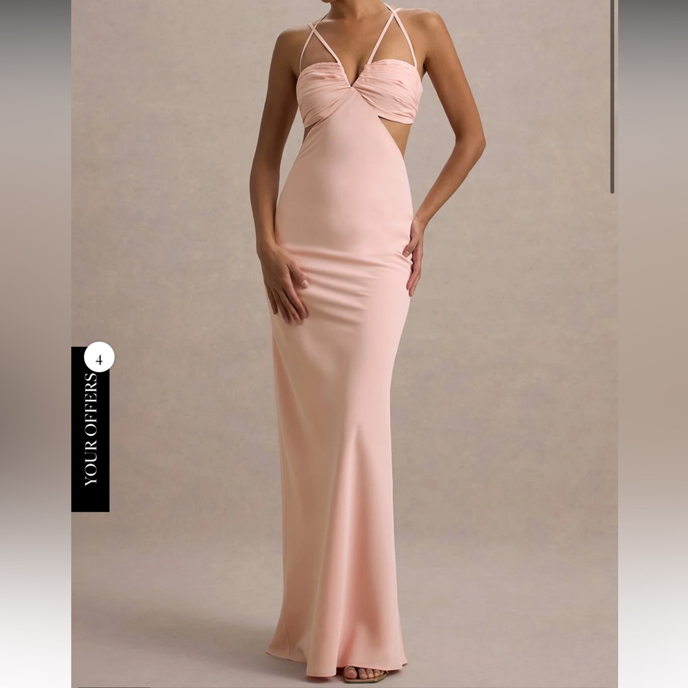 Elegant Pink Evening Gown
